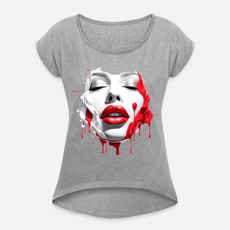 Woman Face Red Lips Feminine