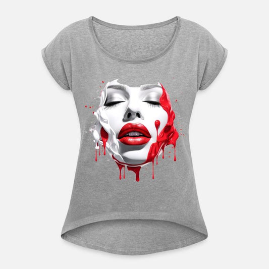 Woman Face Red Lips Feminine