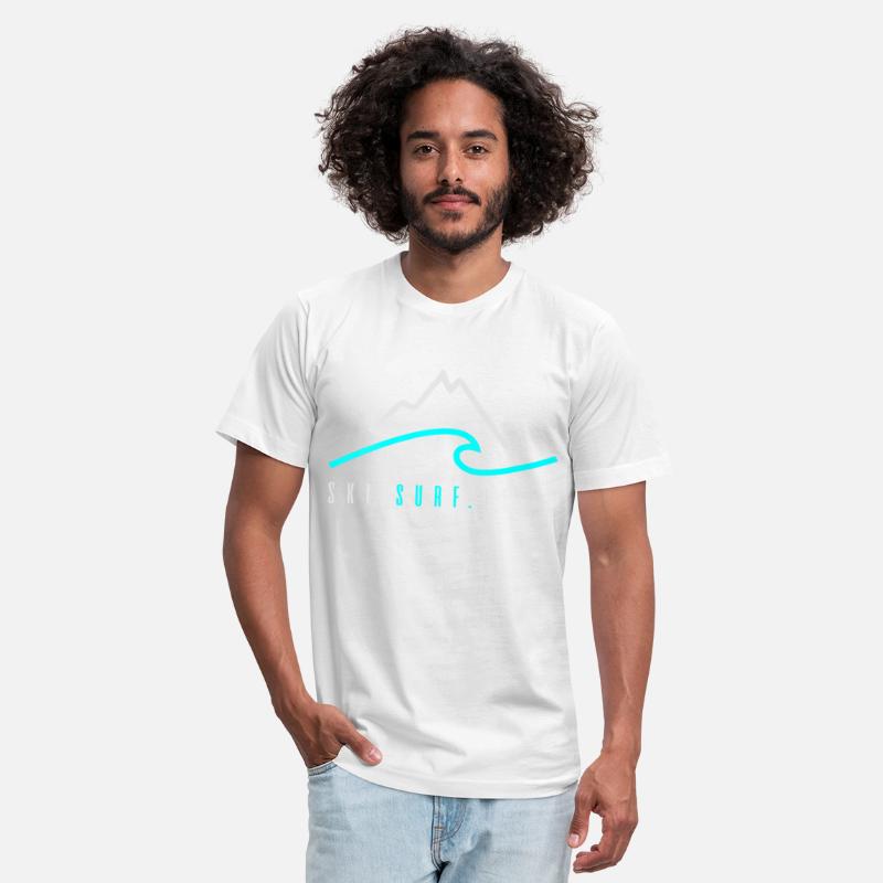 Womens Ski Surf Live V Neck T Shirt