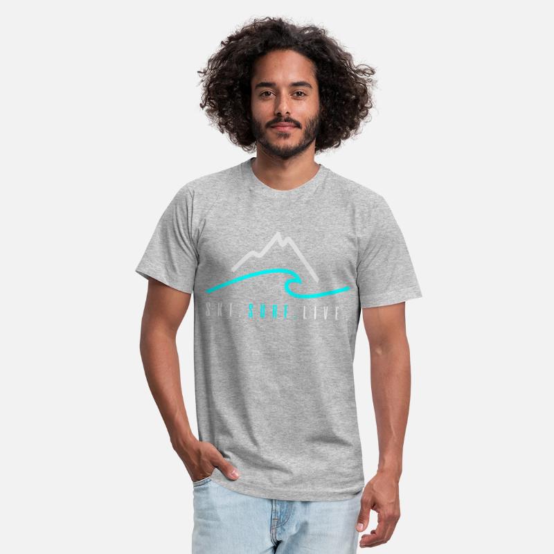 Womens Ski Surf Live V Neck T Shirt