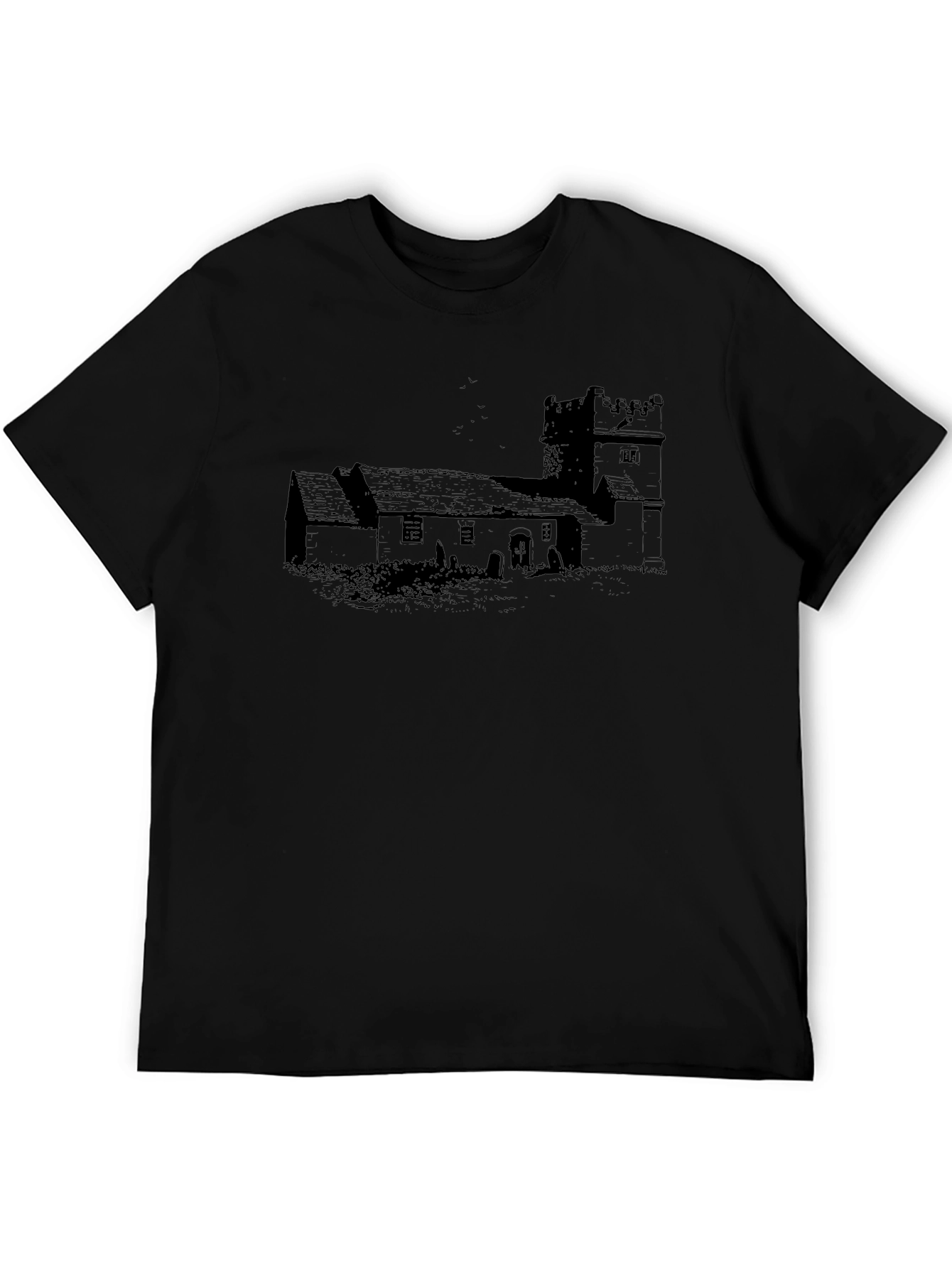 Vintage Church Graphic T-Shirt - Classic Design