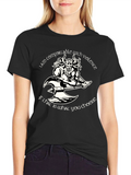 Comfortable with Violence Viking Graphic T-Shirt