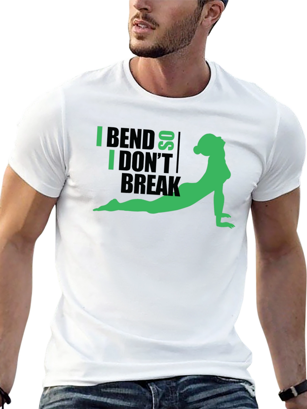 I Bend So I Dont Break Yoga Graphic Tee