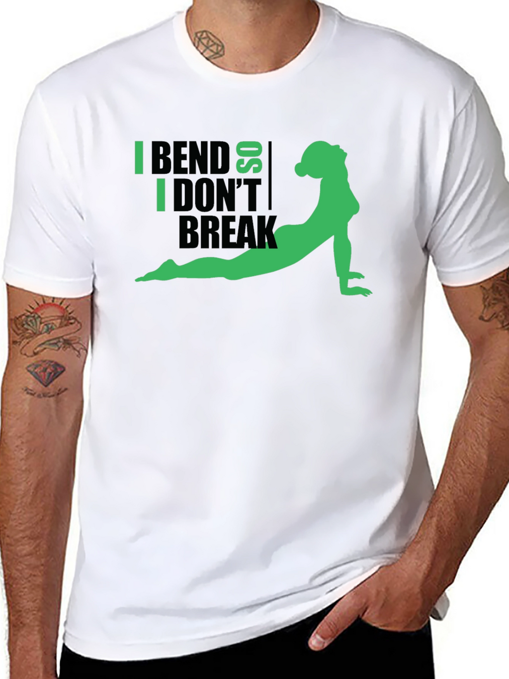 I Bend So I Dont Break Yoga Graphic Tee