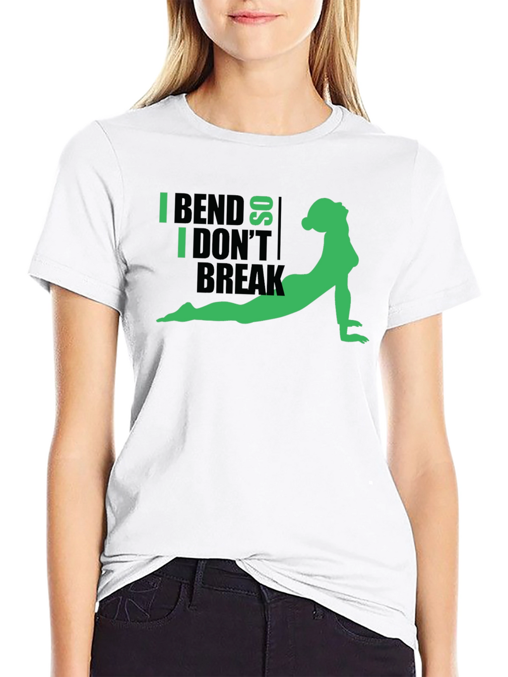 I Bend So I Dont Break Yoga Graphic Tee