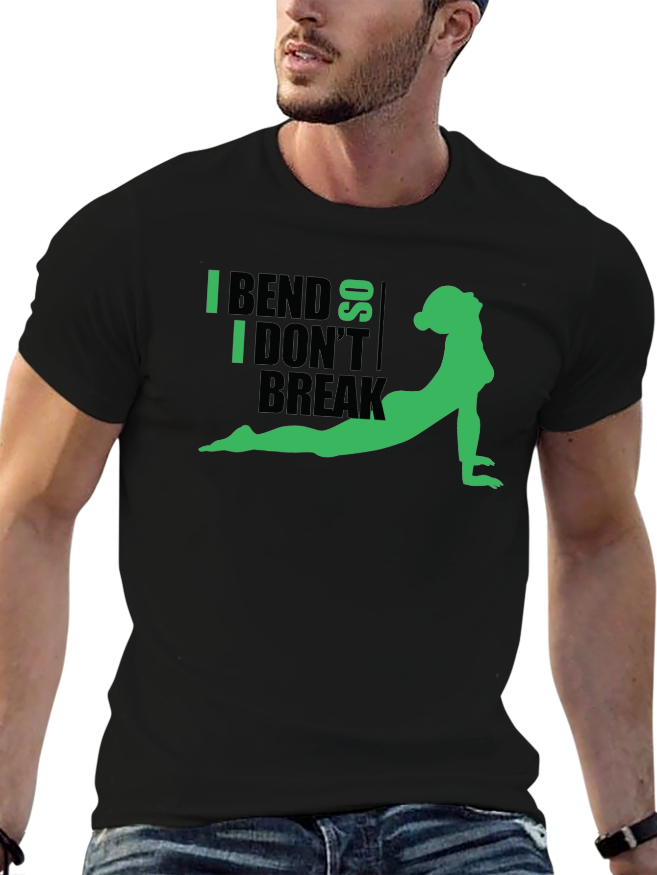 I Bend So I Dont Break Yoga Graphic Tee