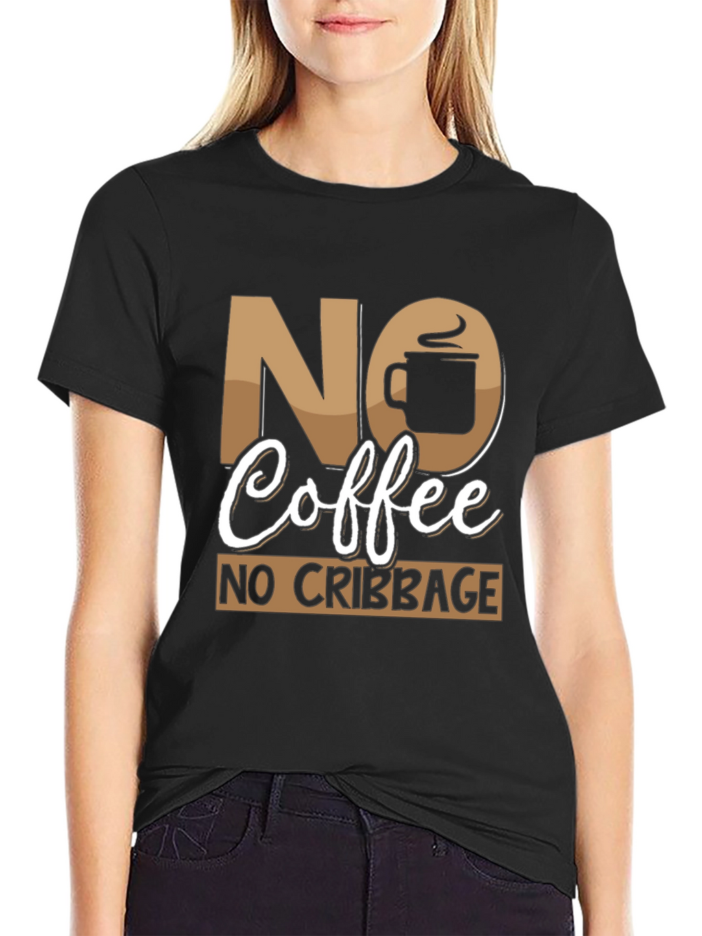 No Coffee No Cribbage Funny T-Shirt