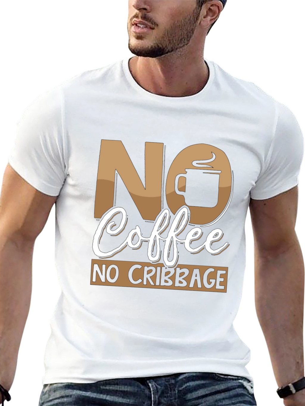 No Coffee No Cribbage Funny T-Shirt
