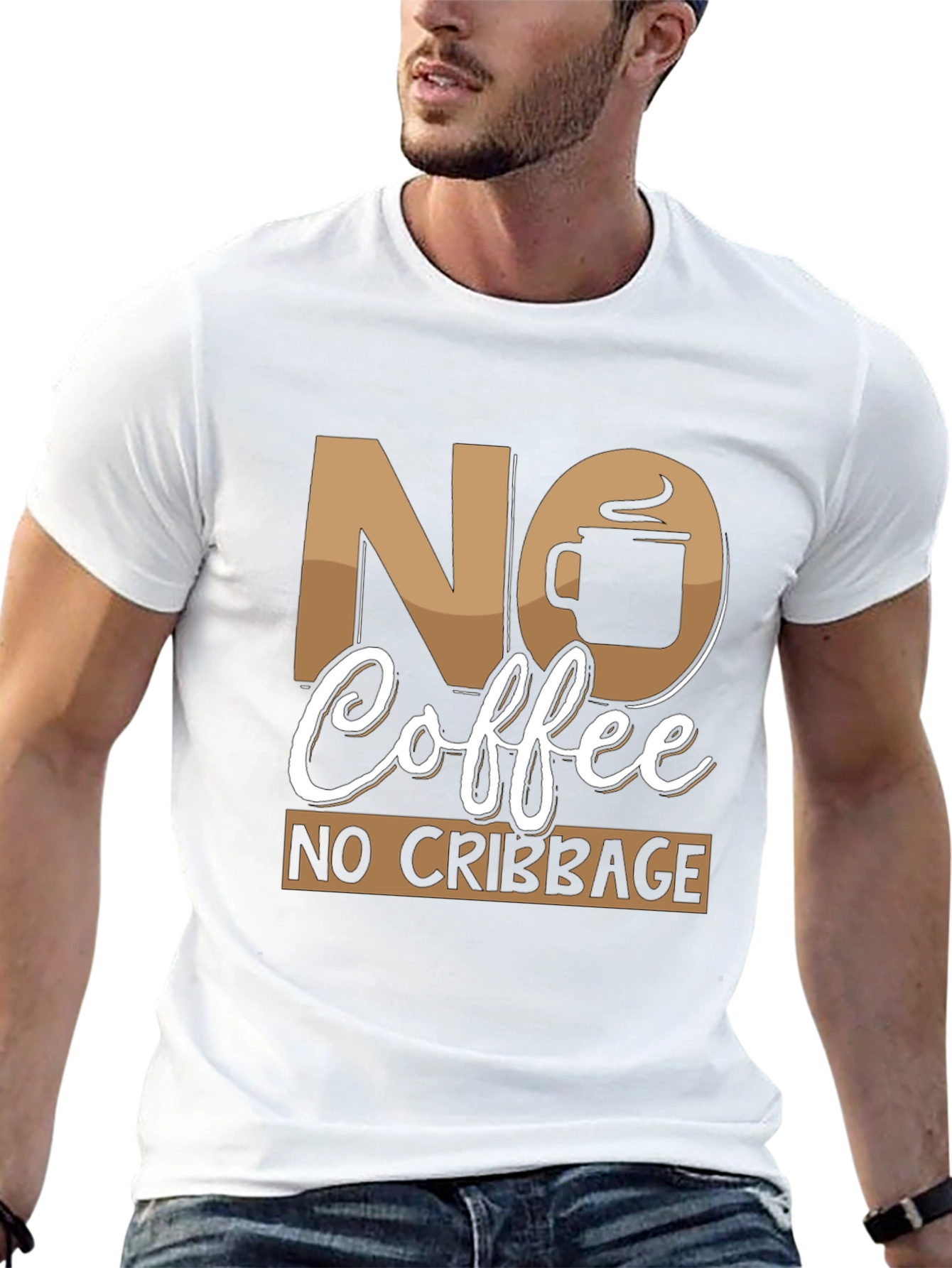 No Coffee No Cribbage Funny T-Shirt