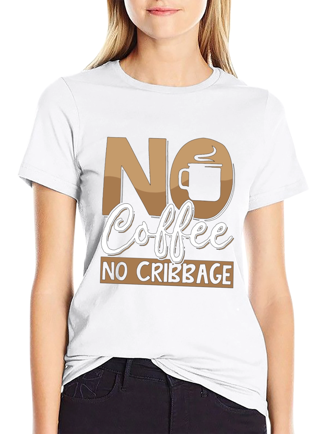 No Coffee No Cribbage Funny T-Shirt