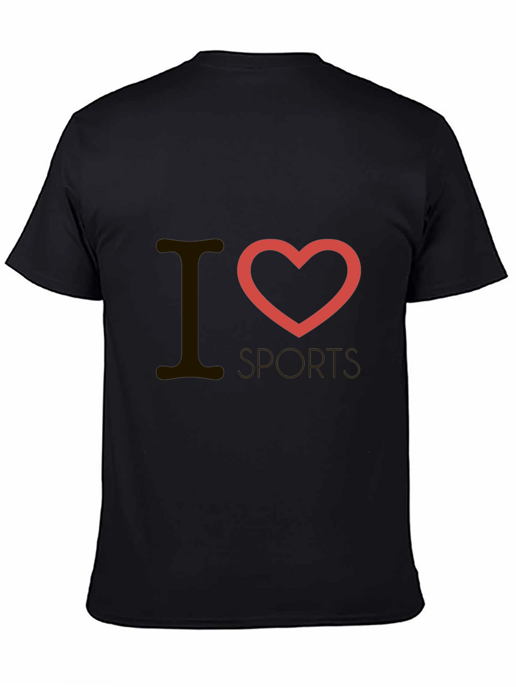 I Heart Sports Black T-Shirt