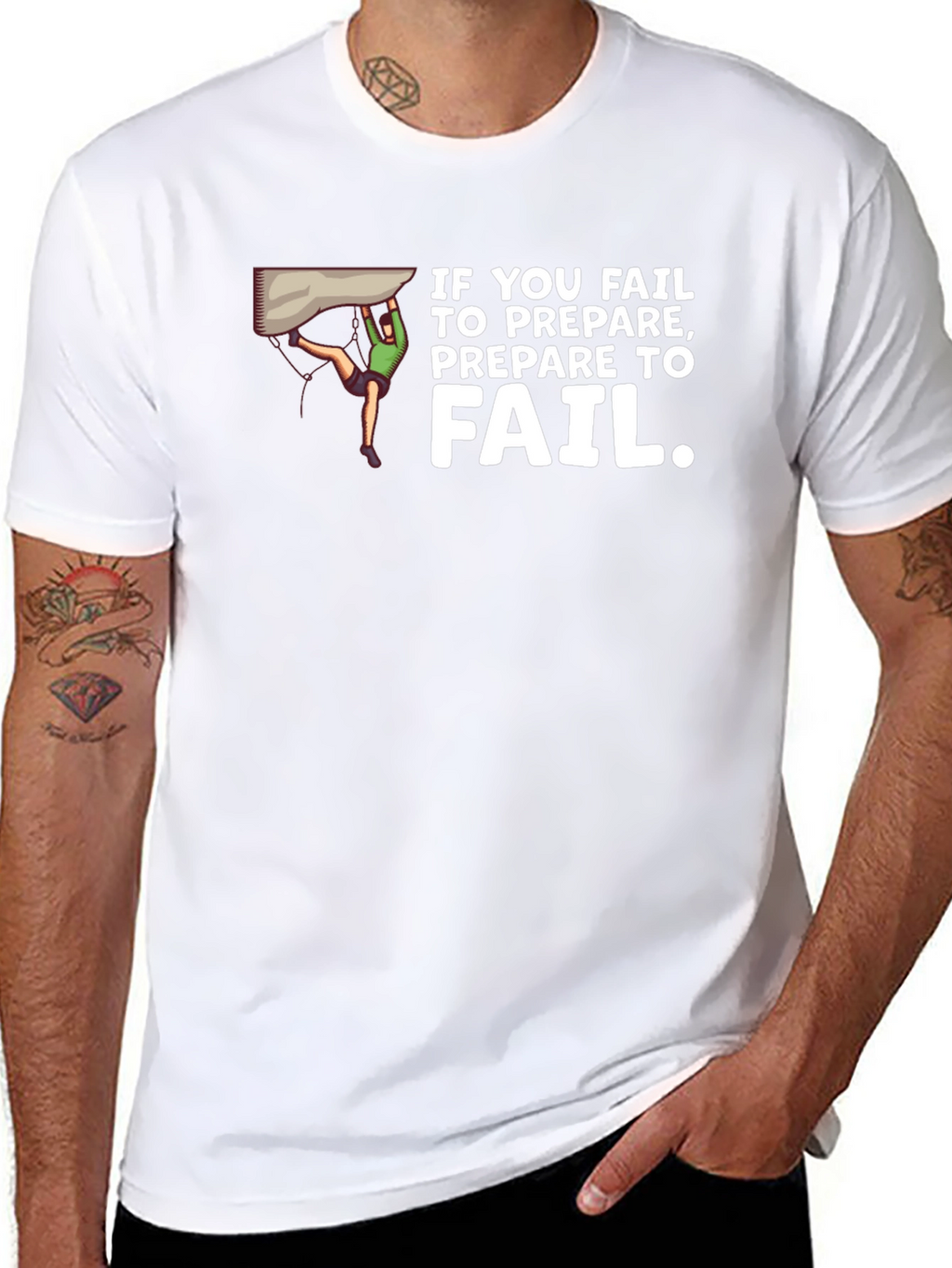 If You Fail Prepare to Fail Black T-Shirt