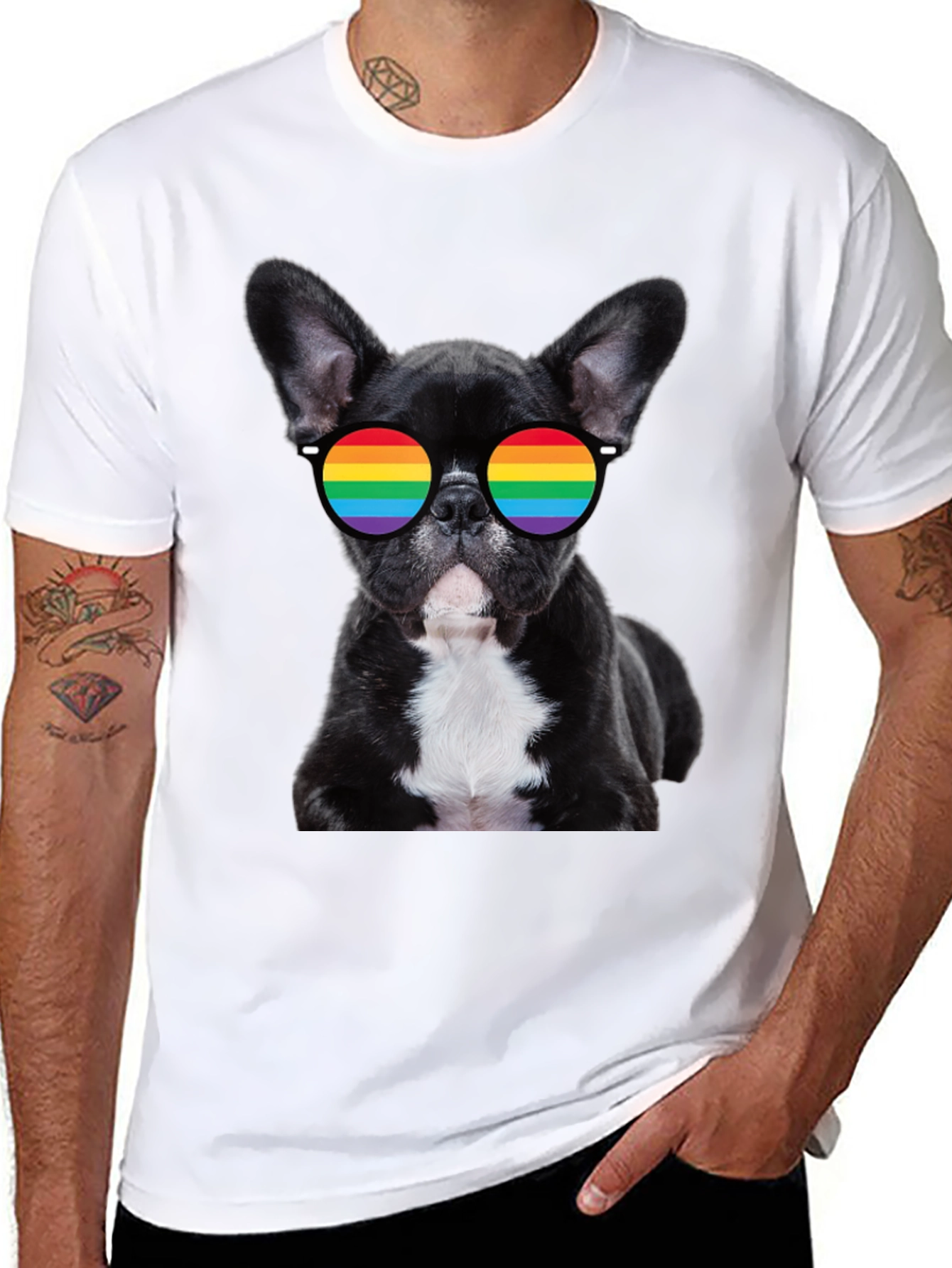 Rainbow Pride Dog T-Shirt – Cute LGBTQ+ Dog Lover Tee