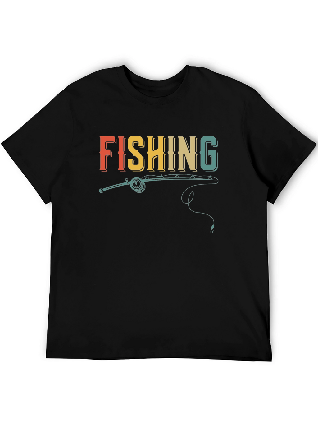 Retro Fishing T-Shirt - Novelty Graphic Tee