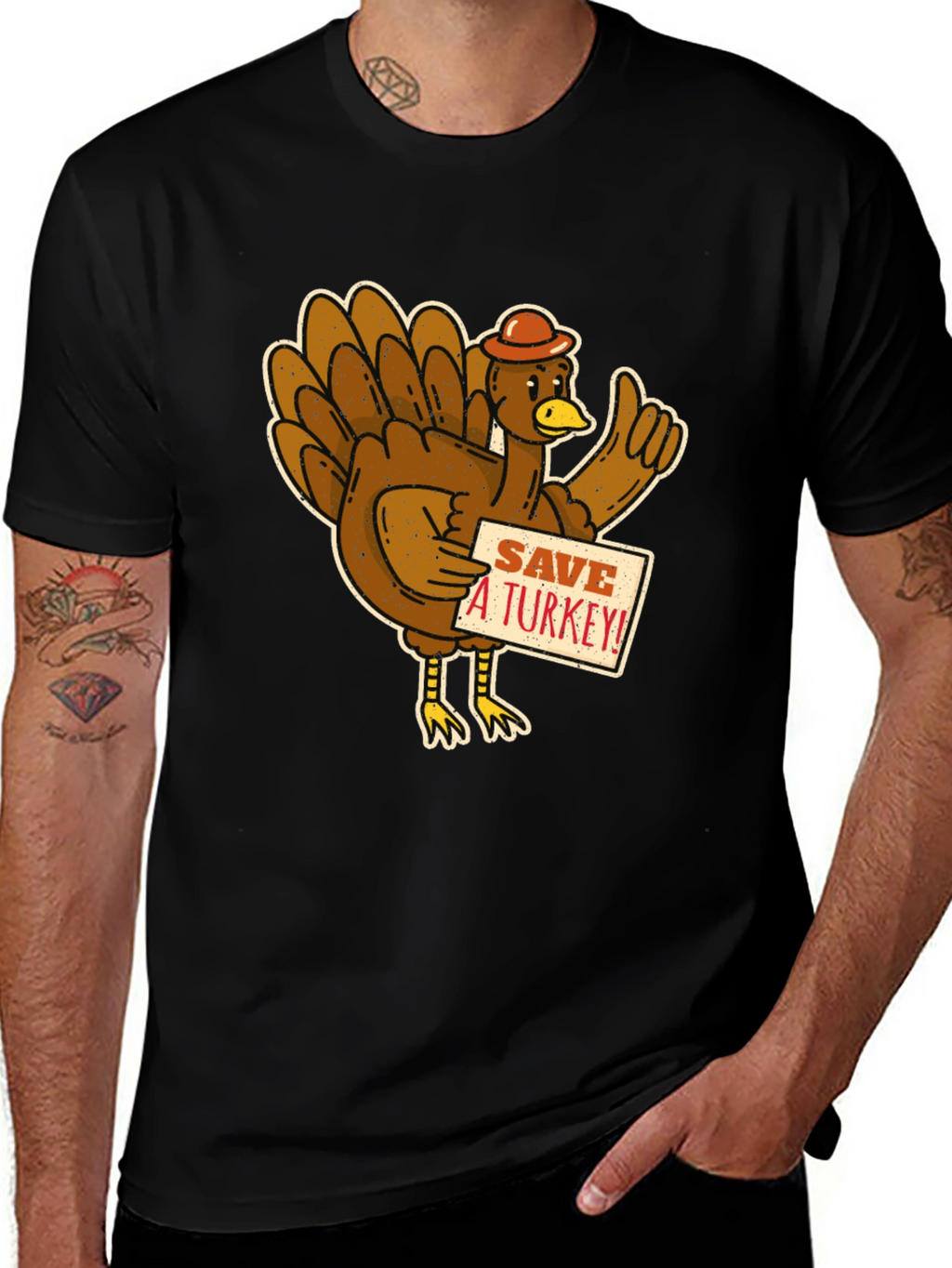 Save a Turkey! Graphic T-Shirt