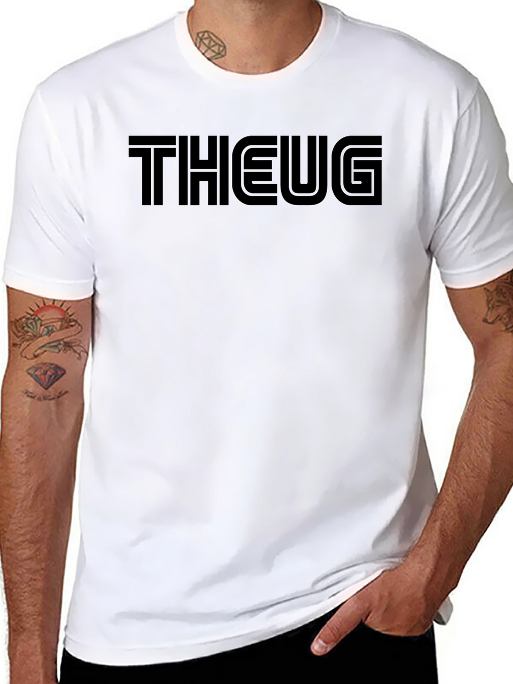 THEUG Black Graphic Tee