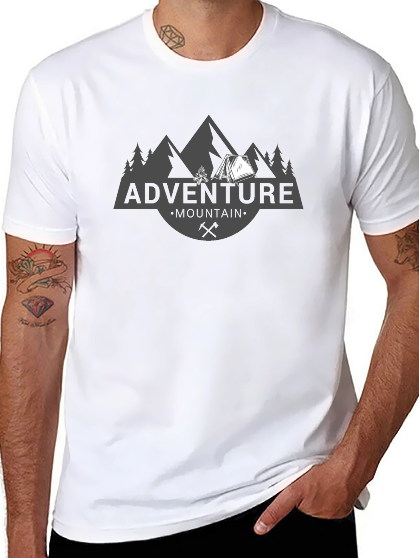 Adventure Mountain Graphic T-Shirt - Soft Cotton Tee