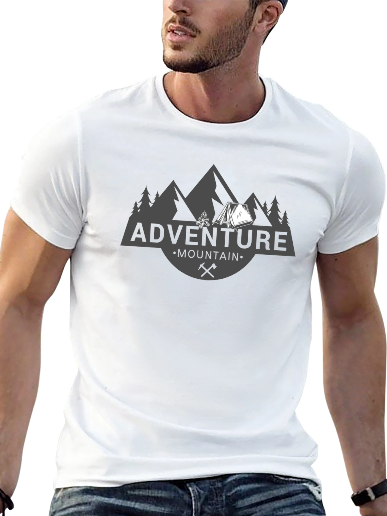 Adventure Mountain Graphic T-Shirt - Soft Cotton Tee