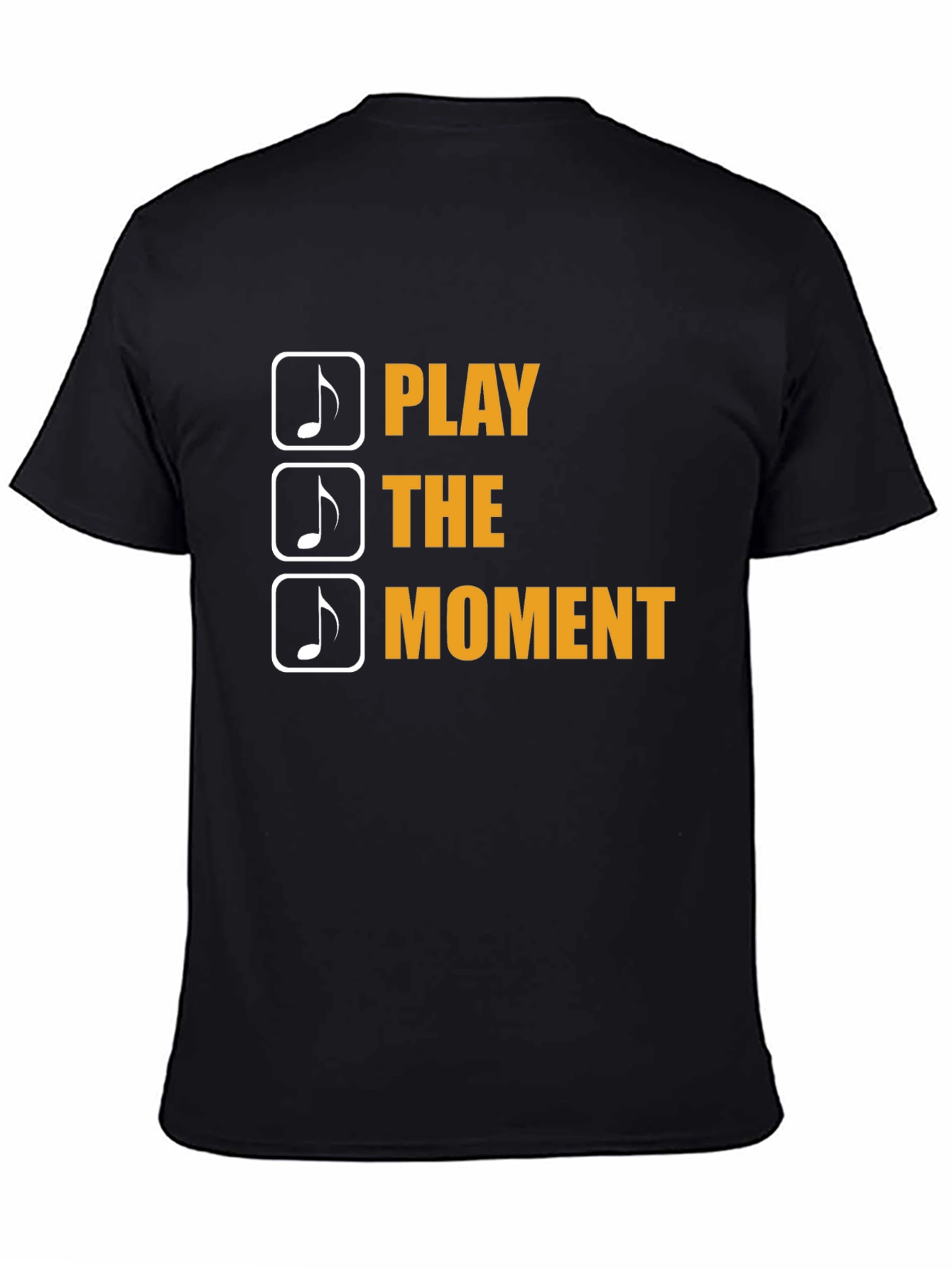 Play the Moment Graphic Tee - Musicians Black Cotton T-Shirt