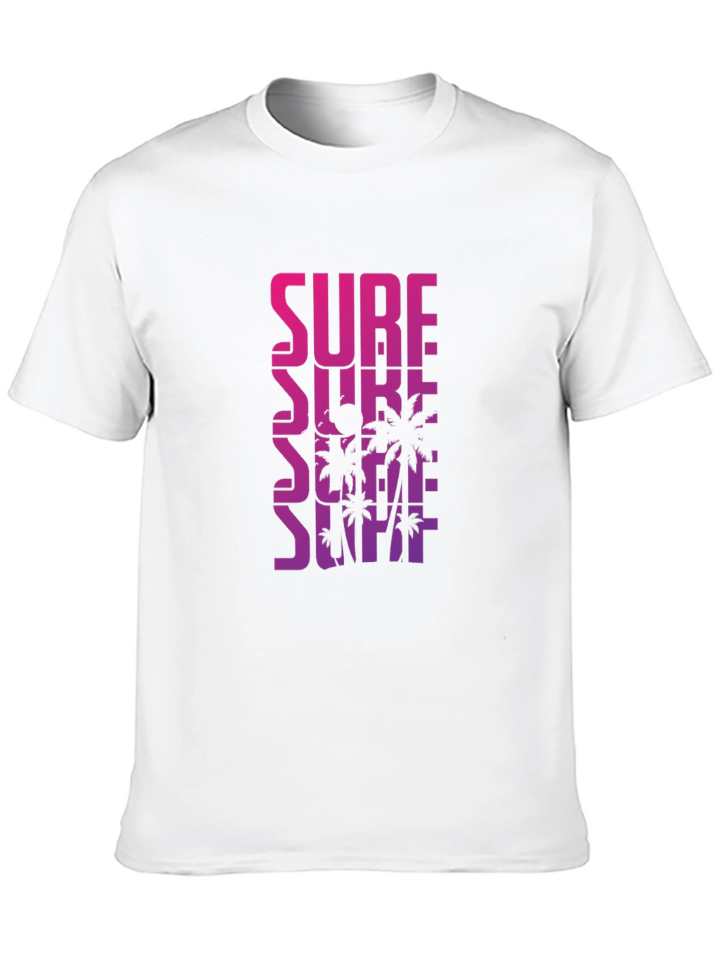 Surf Palm Tee - Gradient Design