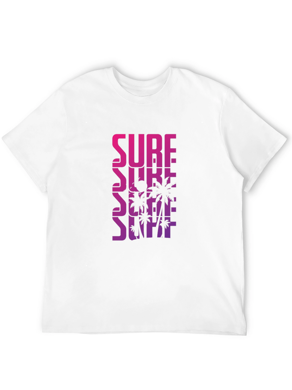 Surf Palm Tee - Gradient Design