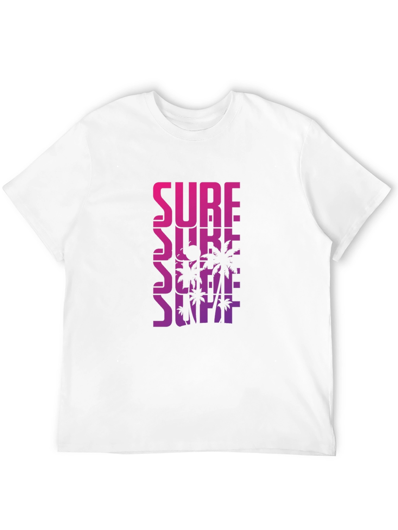 Surf Palm Tee - Gradient Design