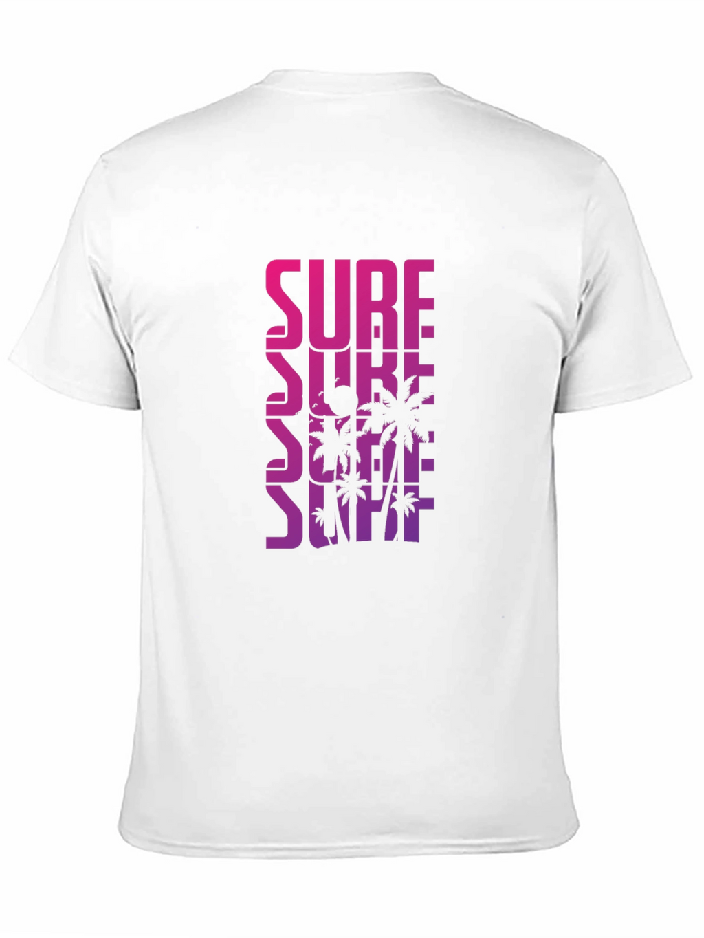Surf Palm Tee - Gradient Design