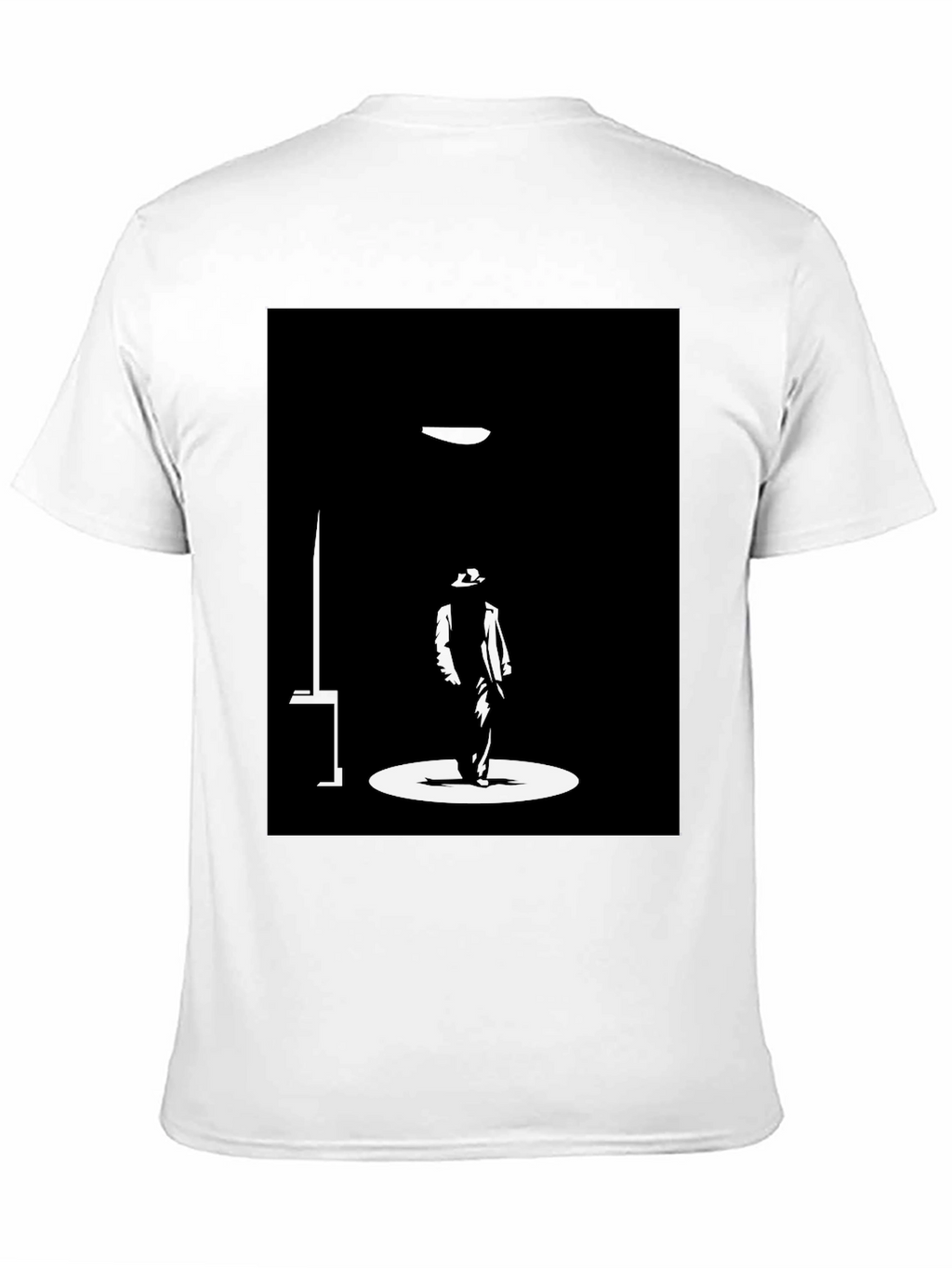 Silhouette Spotlight Graphic Black T-Shirt