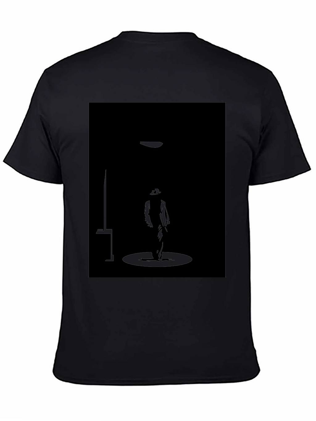 Silhouette Spotlight Graphic Black T-Shirt