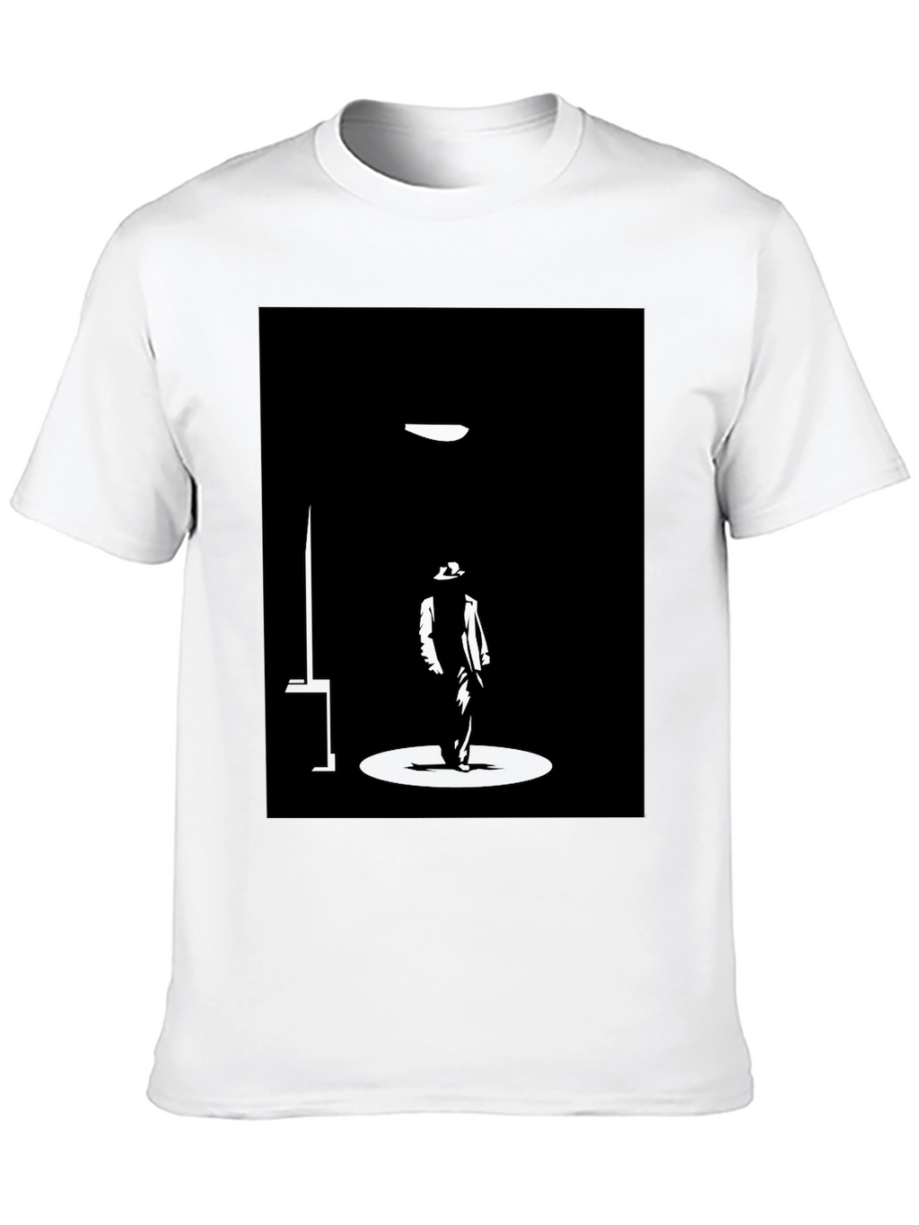 Silhouette Spotlight Graphic Black T-Shirt