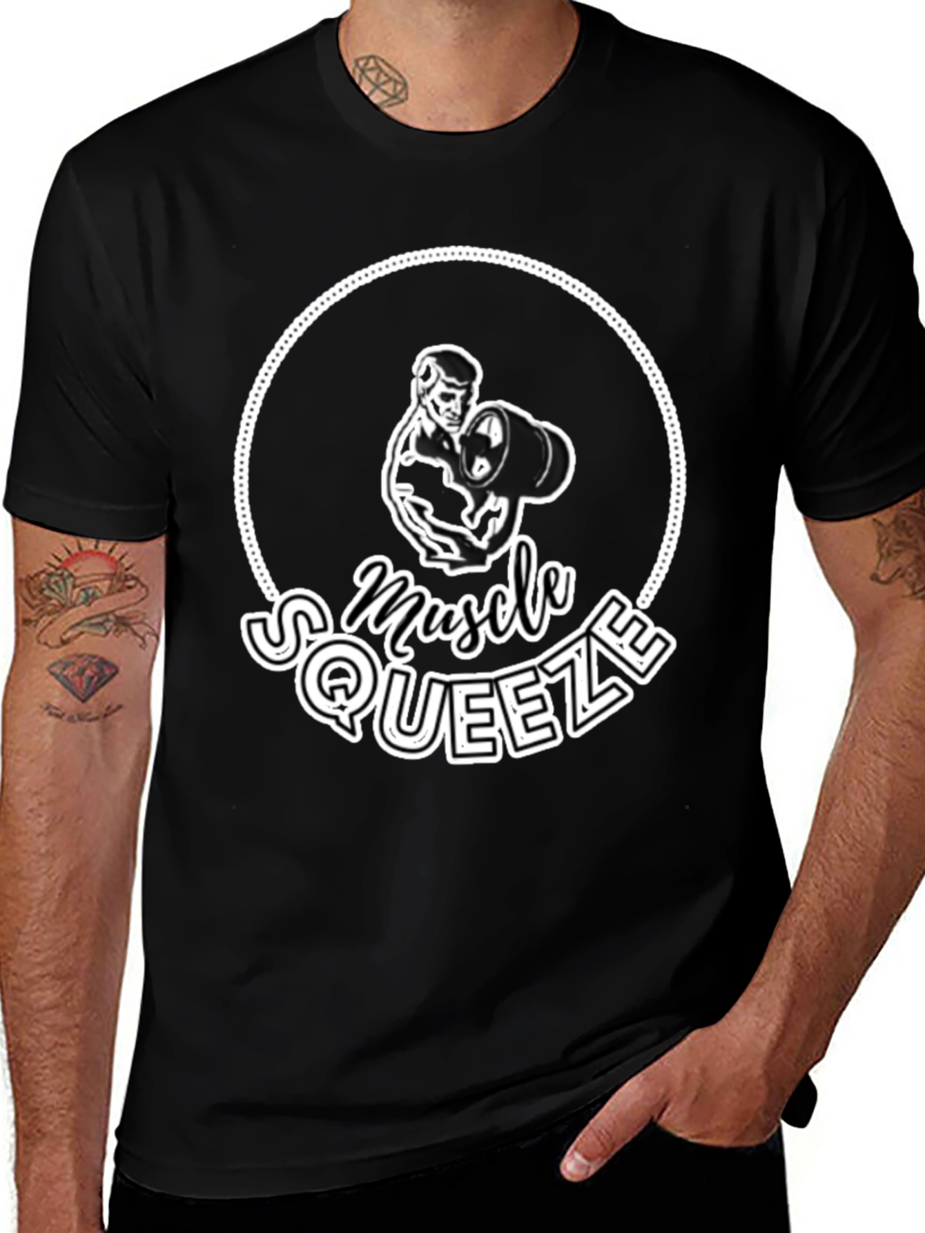 Muscle Squeeze Gym T-Shirt - Bodybuilding Fitness Tee