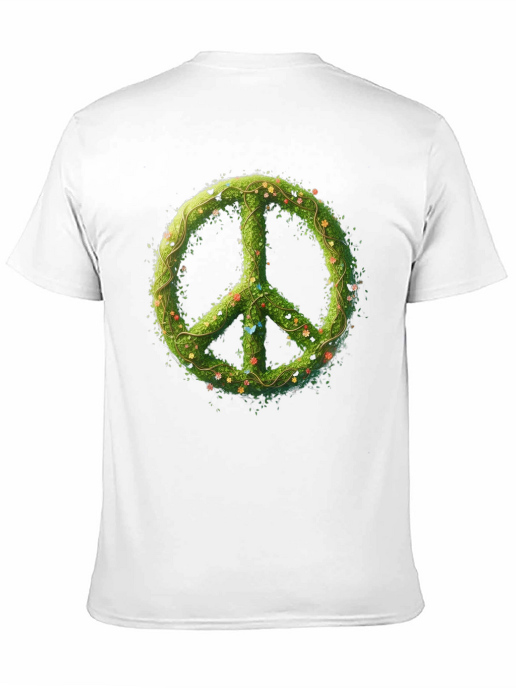 Nature Peace Sign Black Graphic Tee