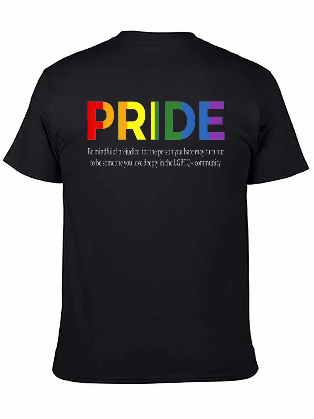 LGBTQ+ Pride T-Shirt - Rainbow Pride Design