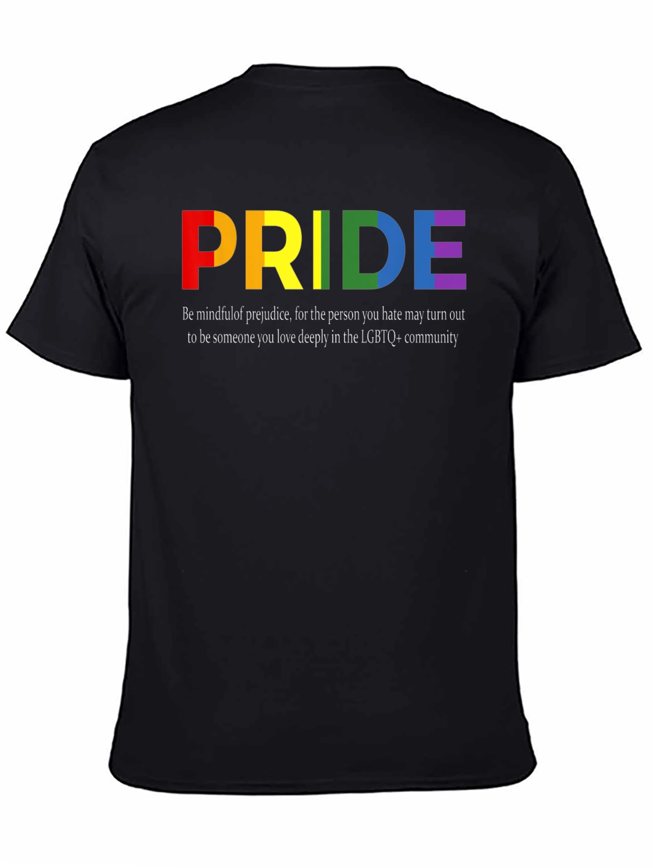 LGBTQ+ Pride T-Shirt - Rainbow Pride Design