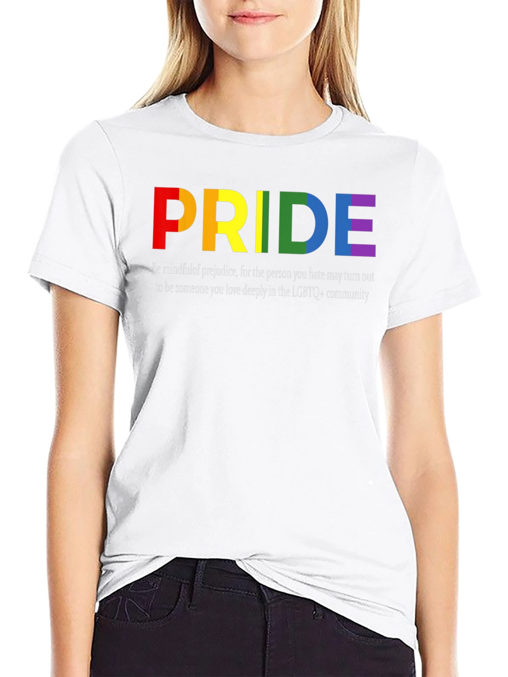 LGBTQ+ Pride T-Shirt - Rainbow Pride Design