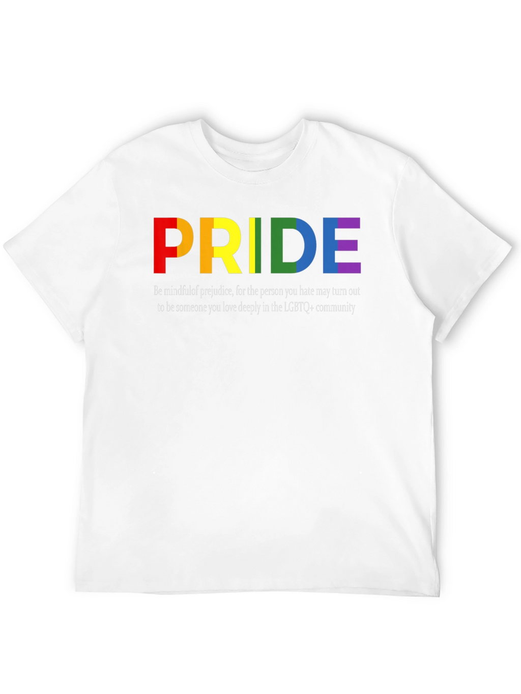 LGBTQ+ Pride T-Shirt - Rainbow Pride Design