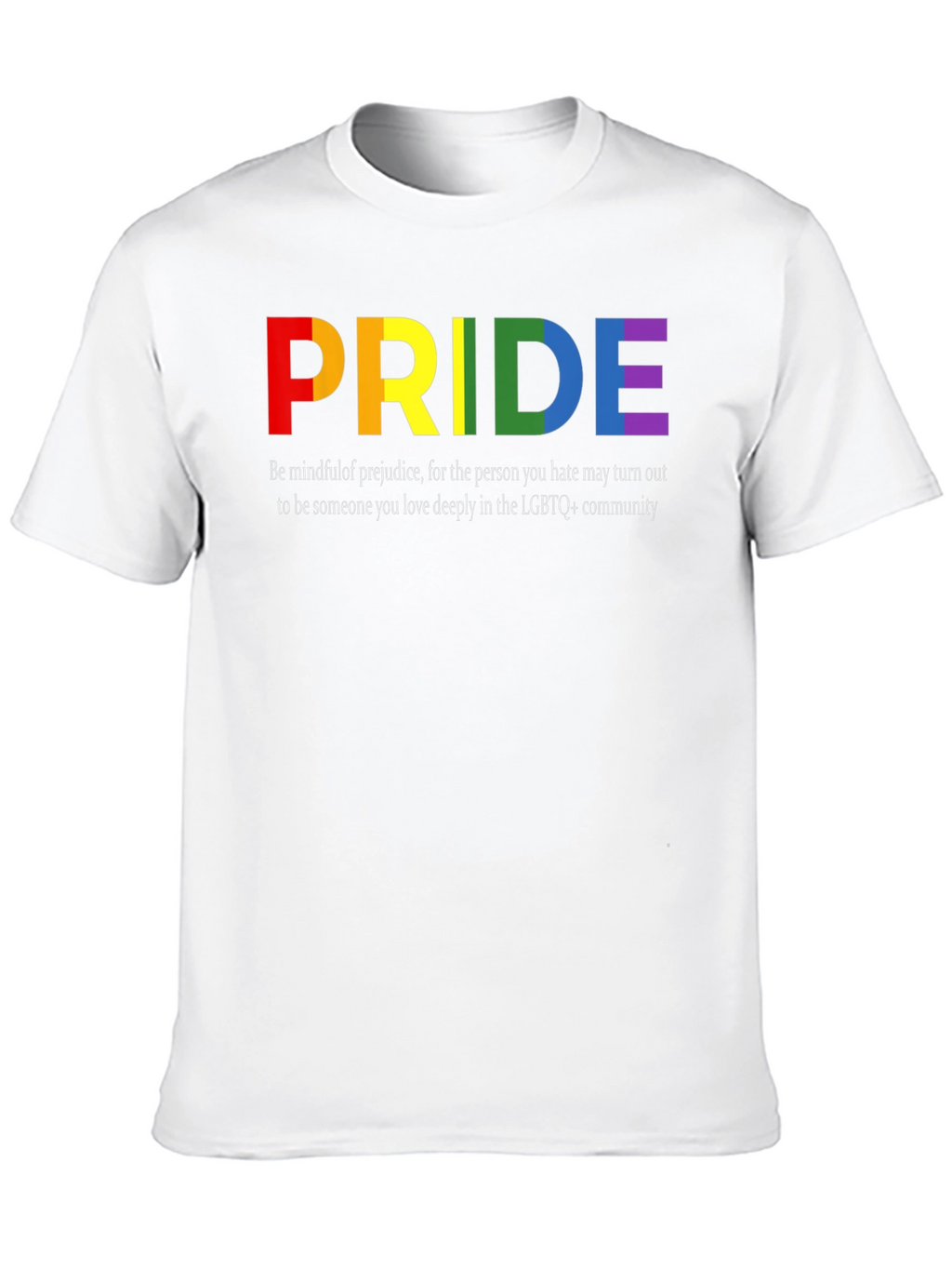 LGBTQ+ Pride T-Shirt - Rainbow Pride Design