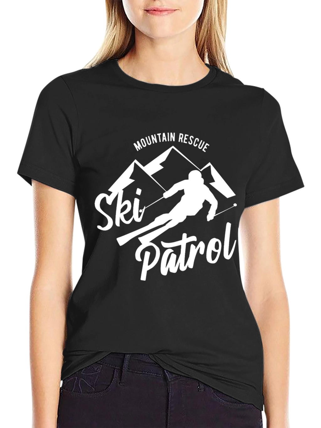 Mountain Rescue Ski Patrol Graphic T-Shirt