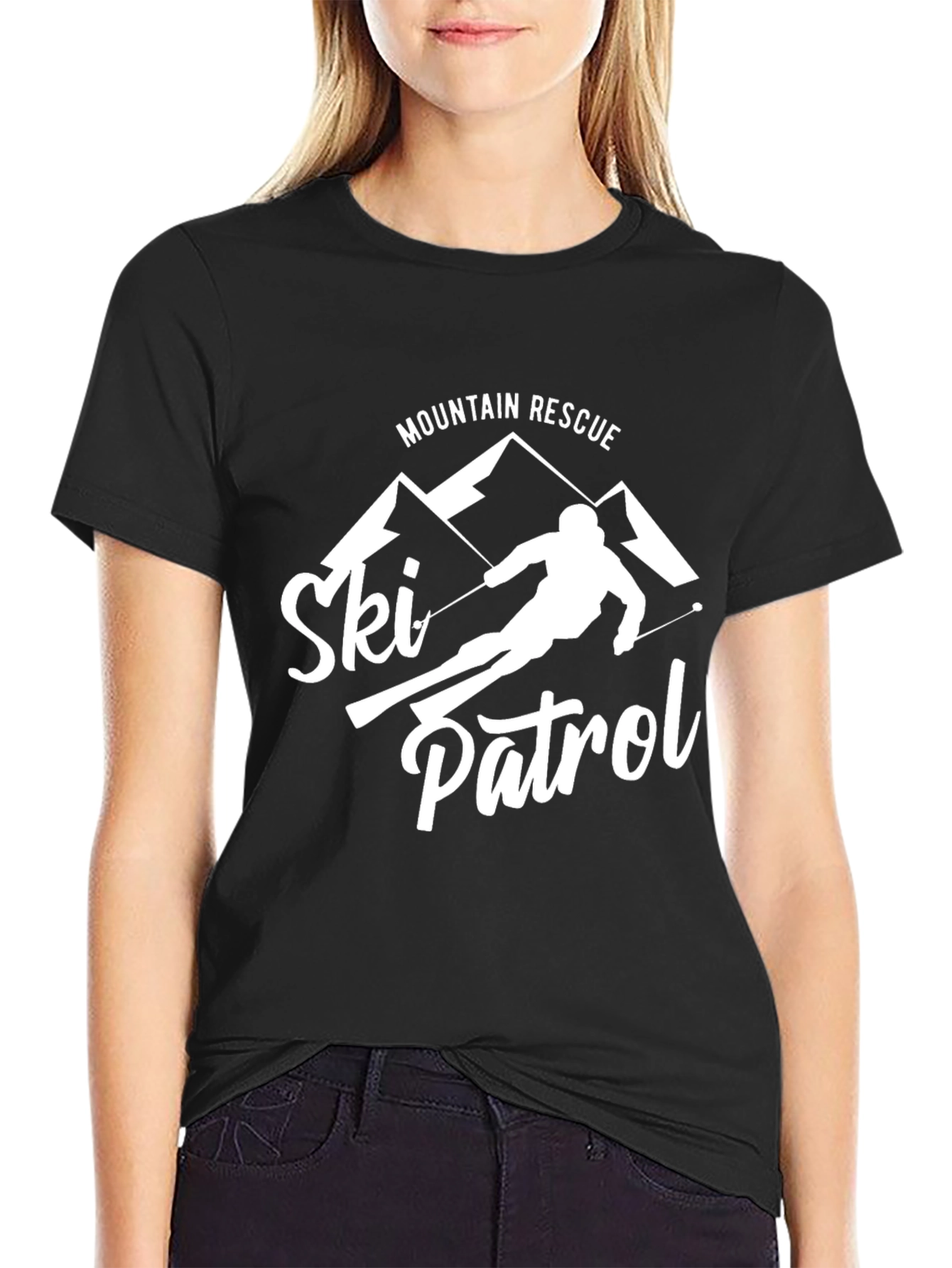 Mountain Rescue Ski Patrol Graphic T-Shirt