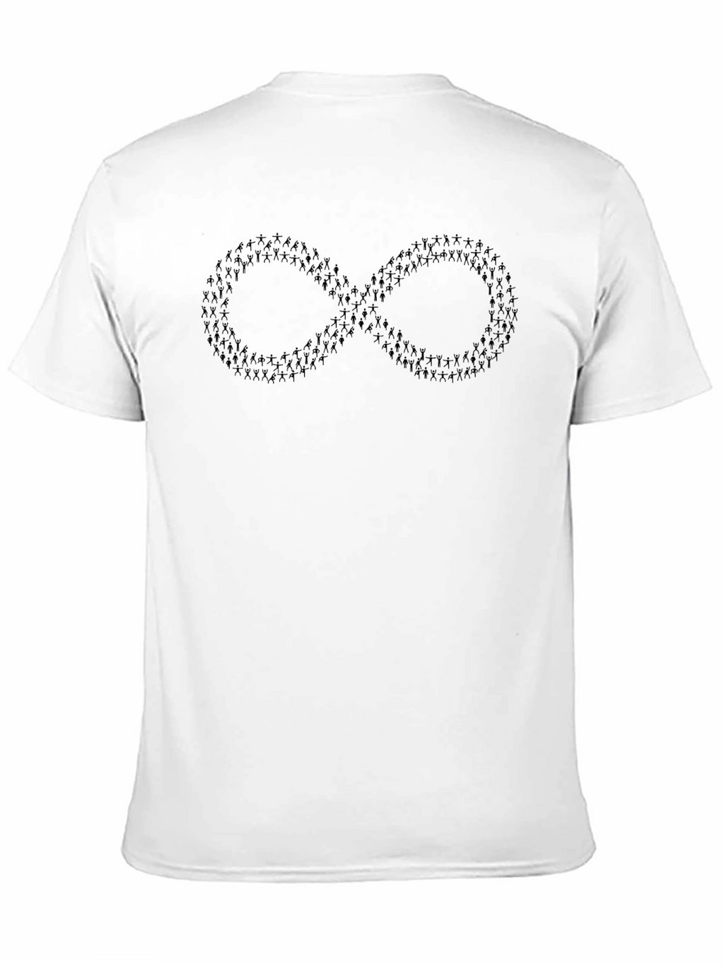 Infinity Symbol Graphic Tee - Black