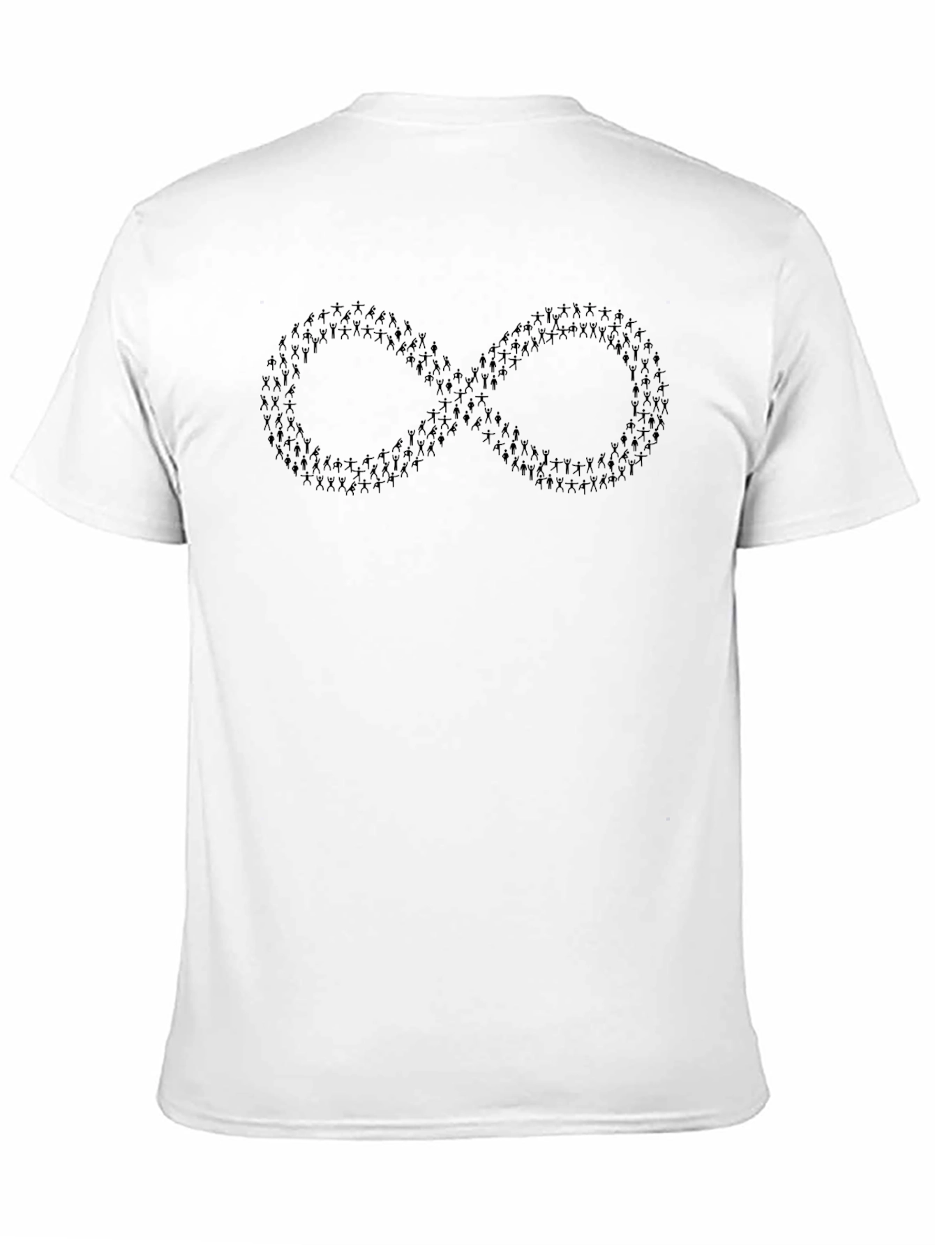 Infinity Symbol Graphic Tee - Black