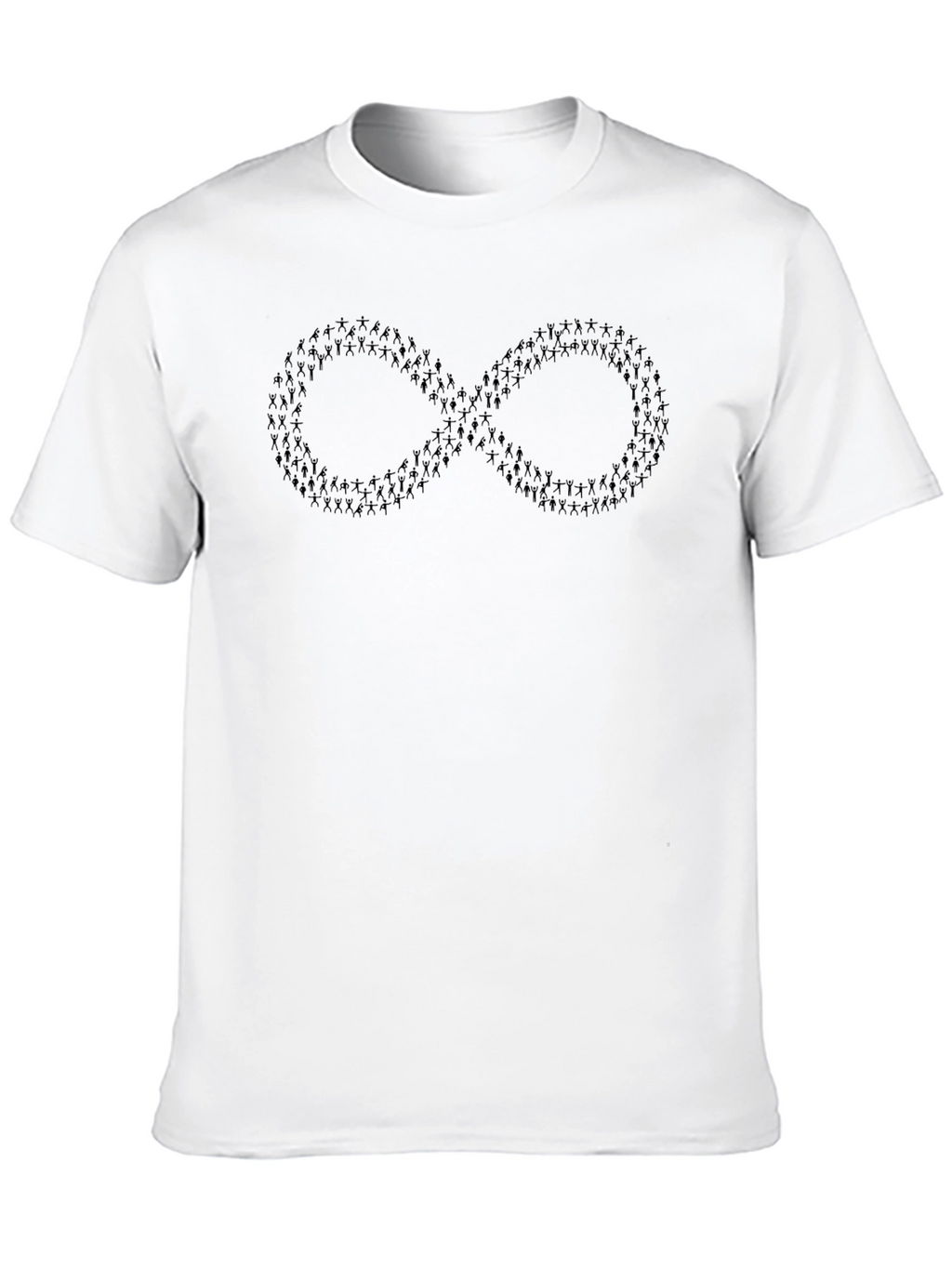 Infinity Symbol Graphic Tee - Black