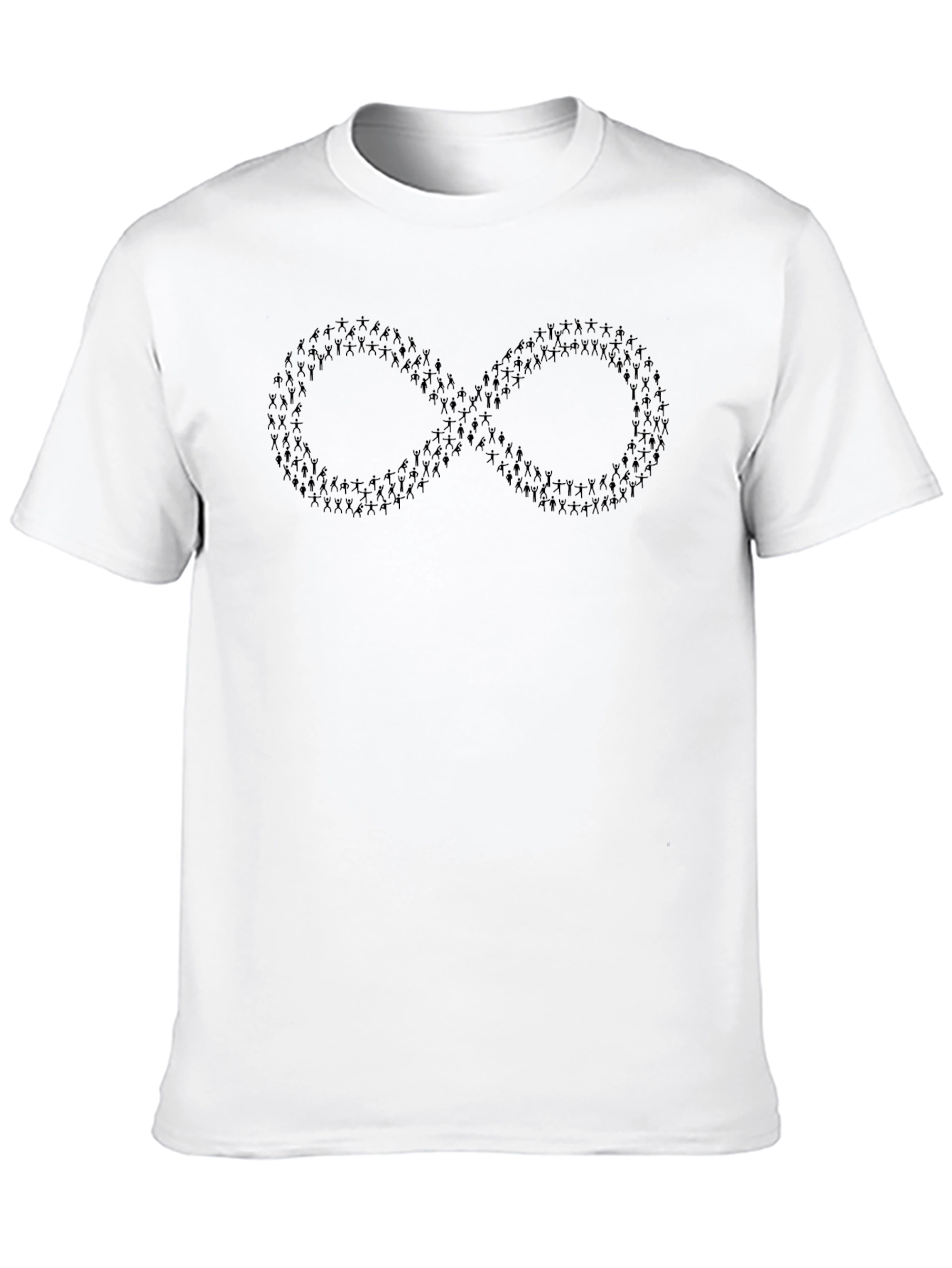 Infinity Symbol Graphic Tee - Black