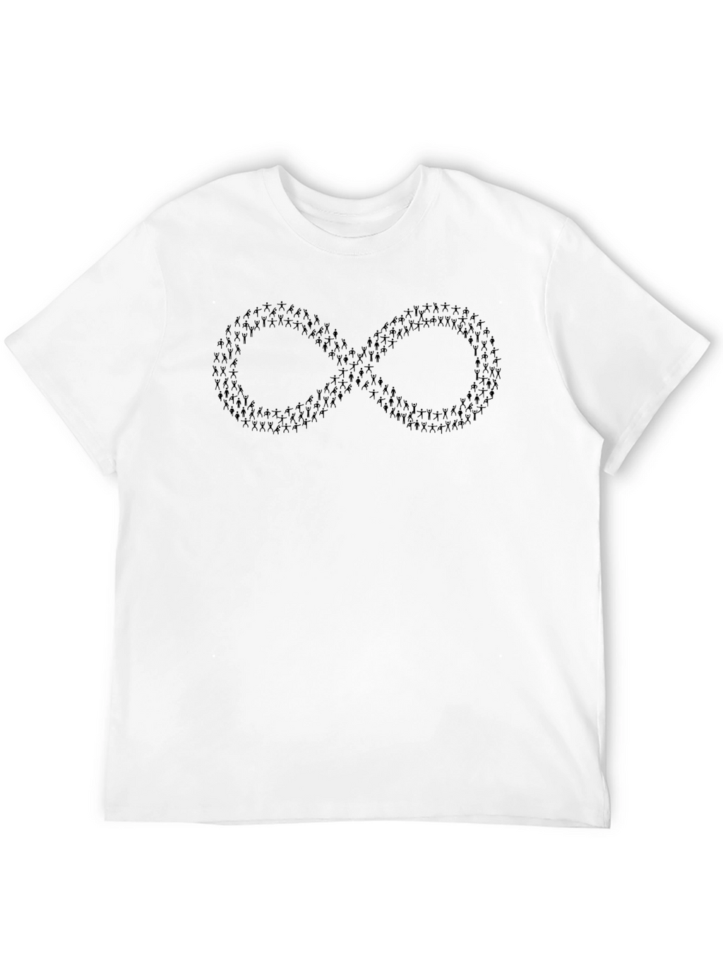 Infinity Symbol Graphic Tee - Black