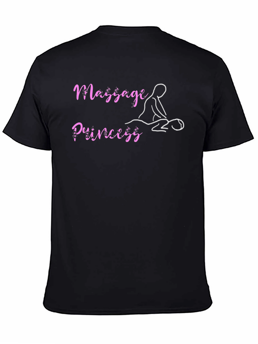 Massage Princess Black T-Shirt