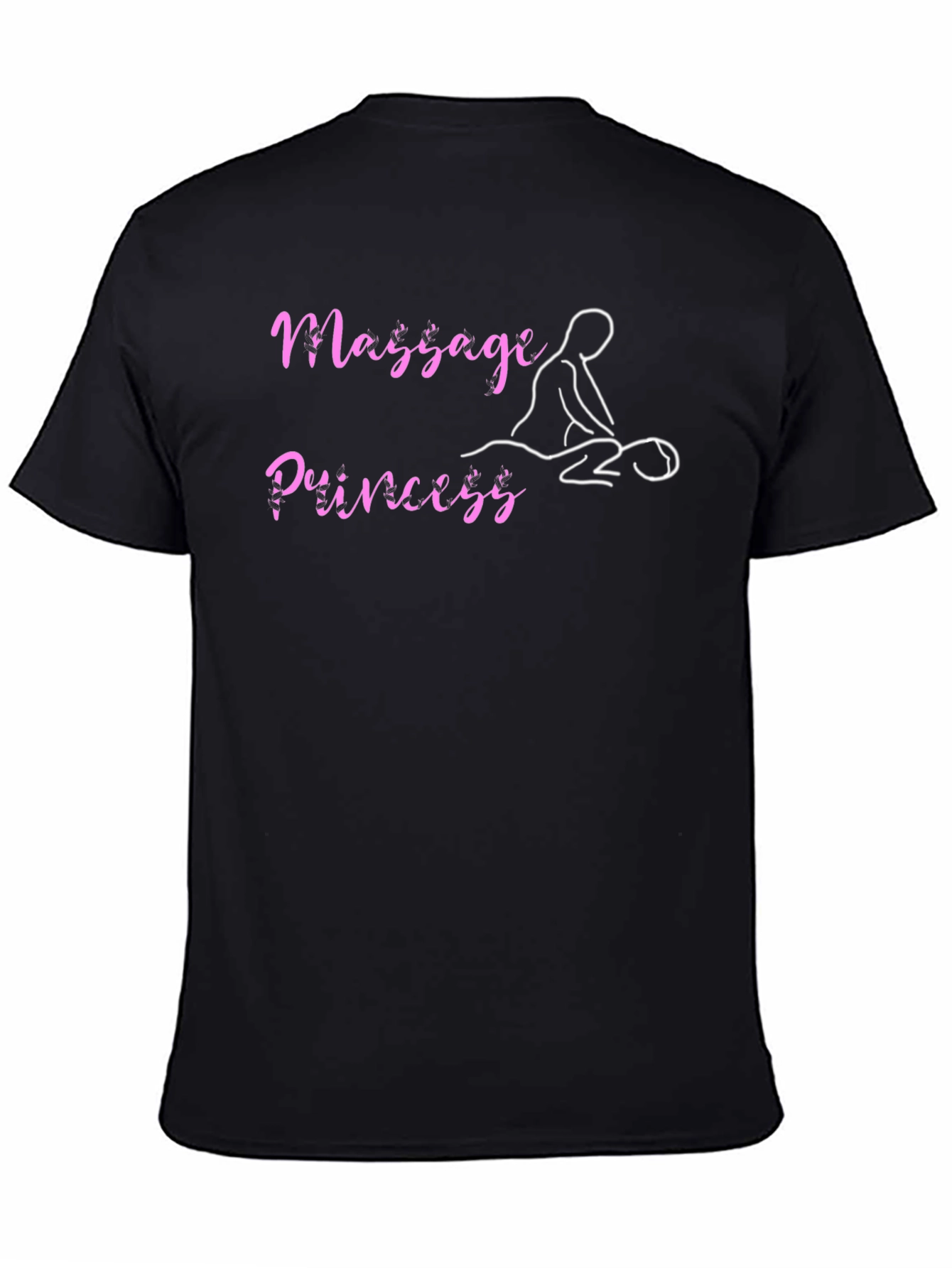Massage Princess Black T-Shirt