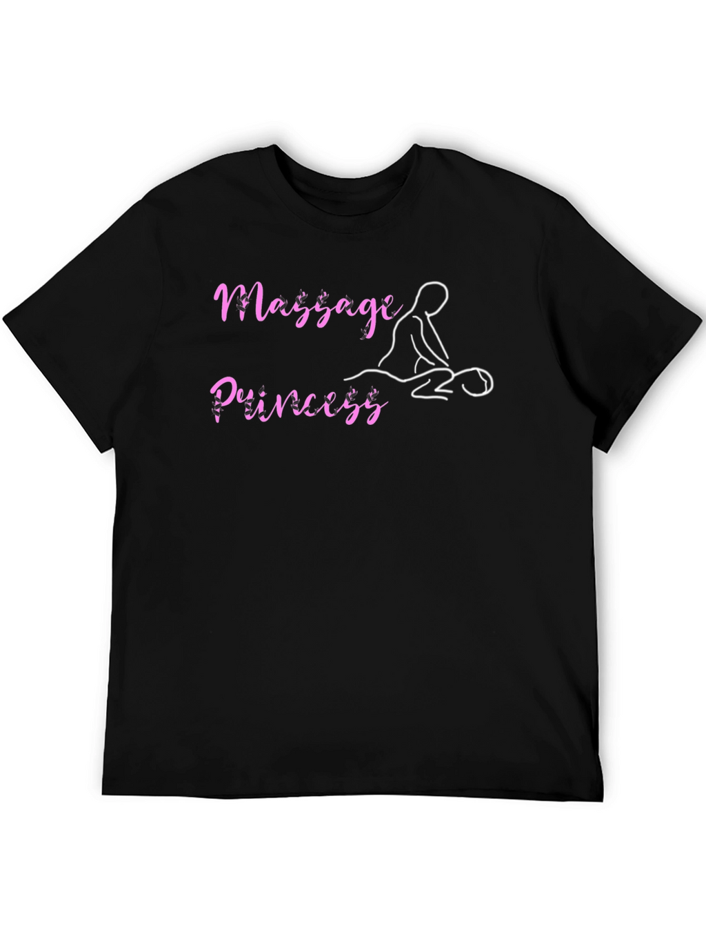 Massage Princess Black T-Shirt