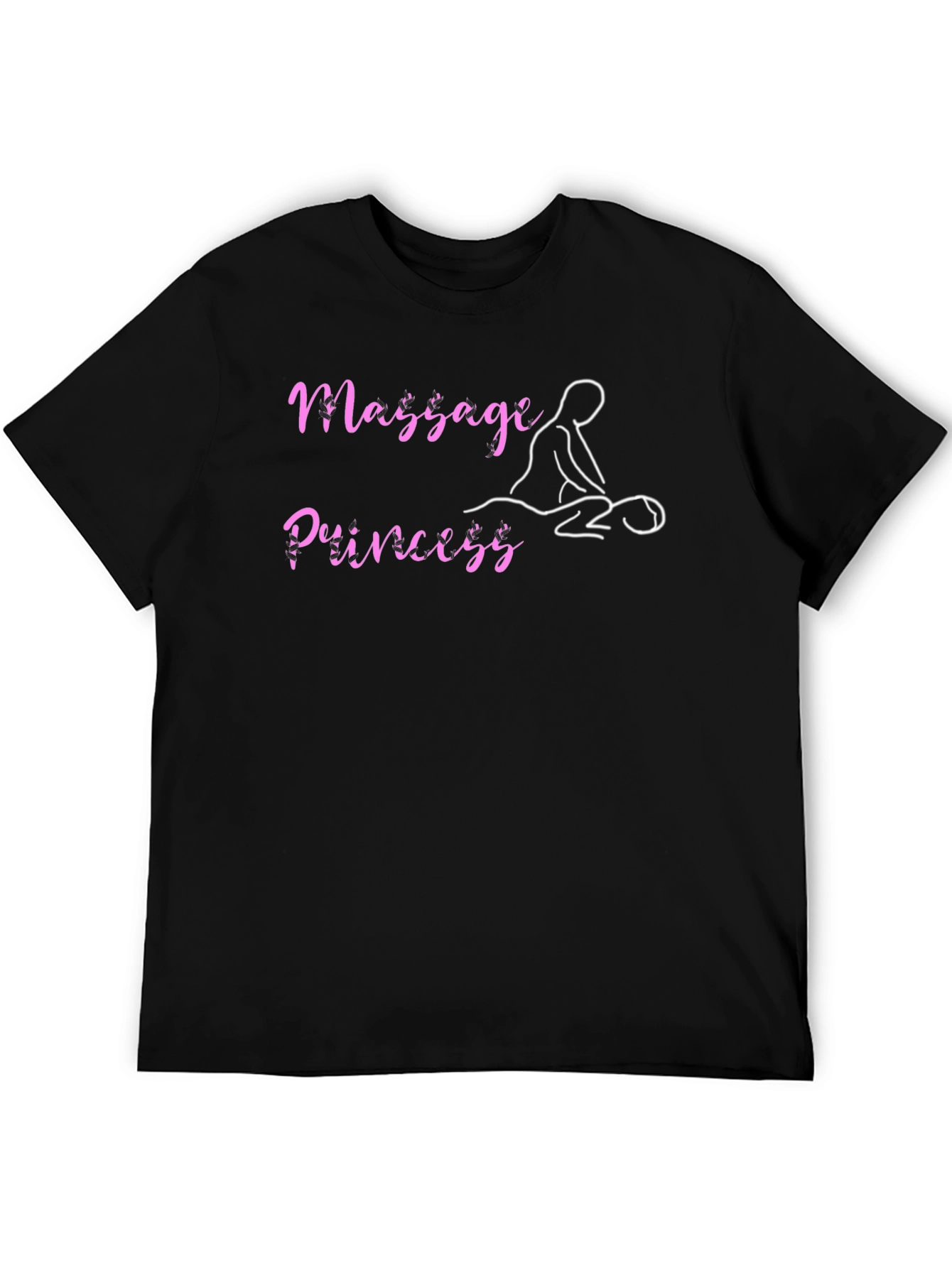 Massage Princess Black T-Shirt
