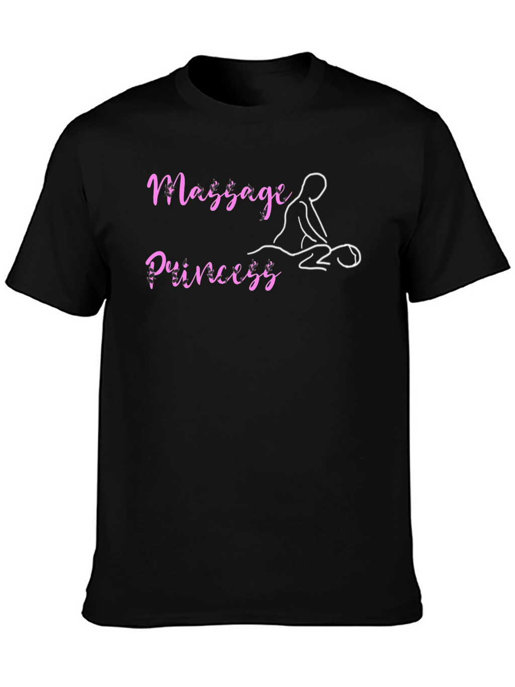 Massage Princess Black T-Shirt