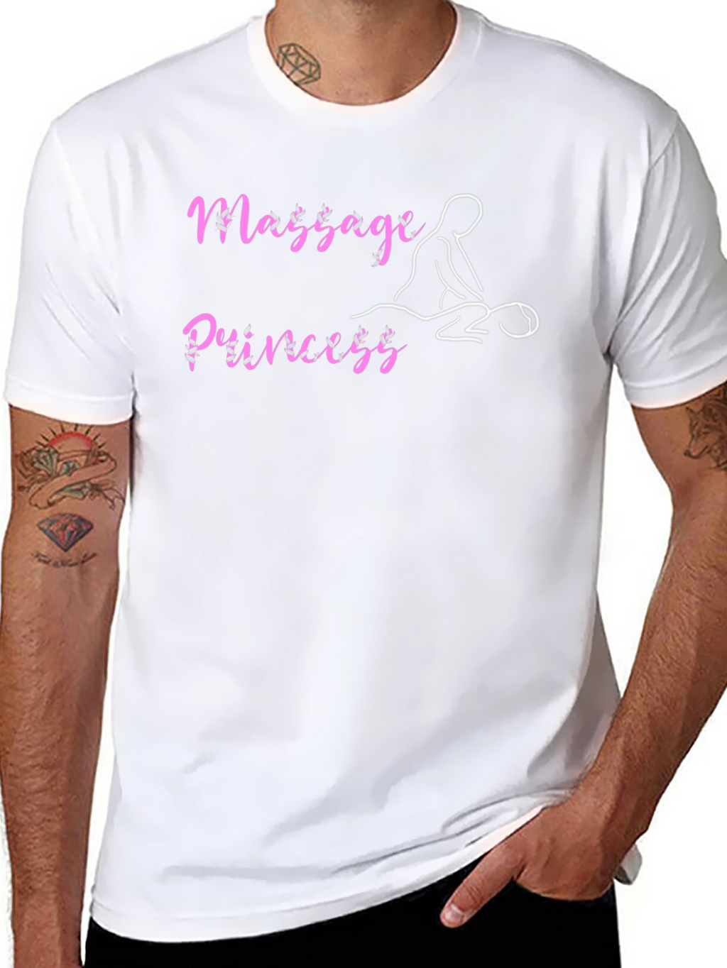 Massage Princess Black T-Shirt